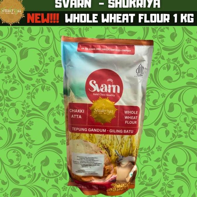 Yuks- Svarn - Shukriya 5 Kg Whole Wheat Flour (Tepung Gandum Utuh) Traditional Y Stone Ground (Chakk
