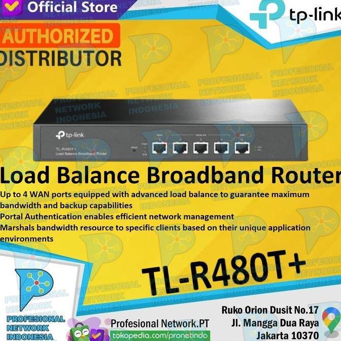 TP-LINK TL-R480T+ LOAD BALANCE BROADBAND ROUTER, R480T+, R480T MURAH