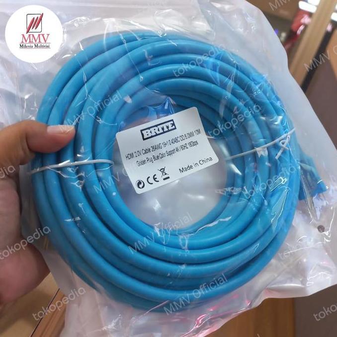 KABEL HDMI BRITE 10 METER ORIGINAL MURAH