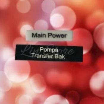 NAME PLATE PANEL TINGGI 40MM TAG CONTROL LISTRIK CUSTOM LABEL NAMEPLATE ACRYLIC MD27