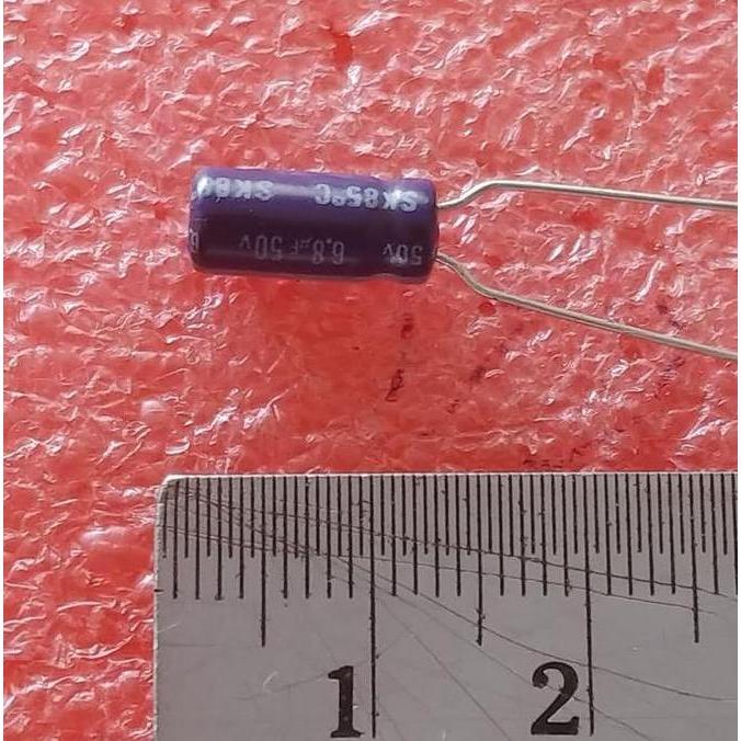 ELCO ELKO 6.8UF 50V ELECTROLYTIC CAPACITOR SD27