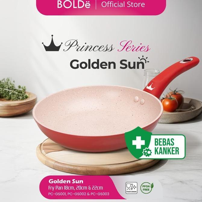 PRINCESS GOLDEN SUN FRY PAN 20CM MURAH