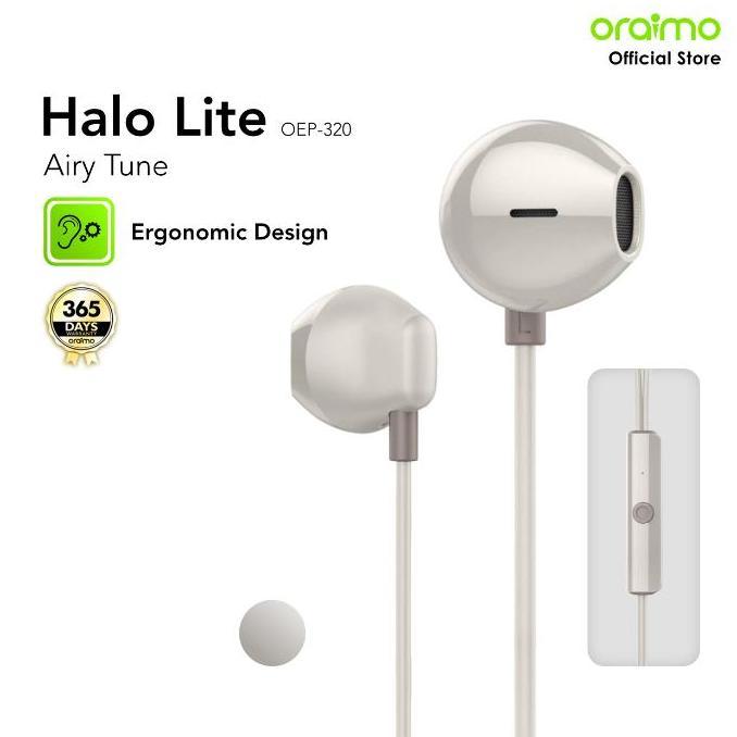 Promo Oraimo Wired Earphone Airy Tune Oep-320 Semi In-Ear Headset Kabel Headphone Button Control Erg