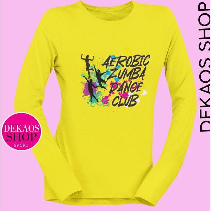 DN22 - BAJU KAOS SENAM AEROBIC WANITA LENGAN PANJANG HIJAB TERBARU JUMBO BIGSIZE ZUMBA POUNDFIT YOGA