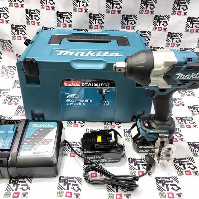 FYP MESIN IMPACT WRENCH BATERAI CORDLESS 18V MAKITA DTW1001 DTW 1001 ''
