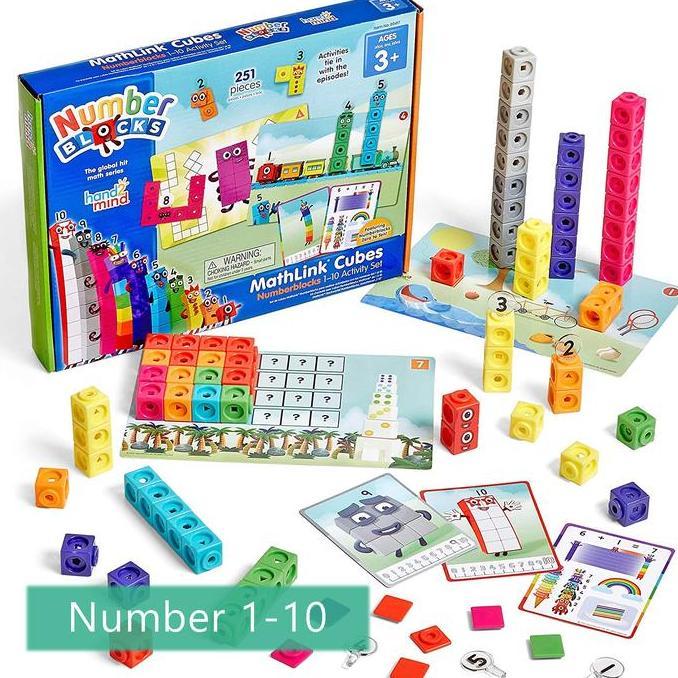 hand2mind MathLink Numberblocks 1-10 Activity Set, Mainan Edukatif