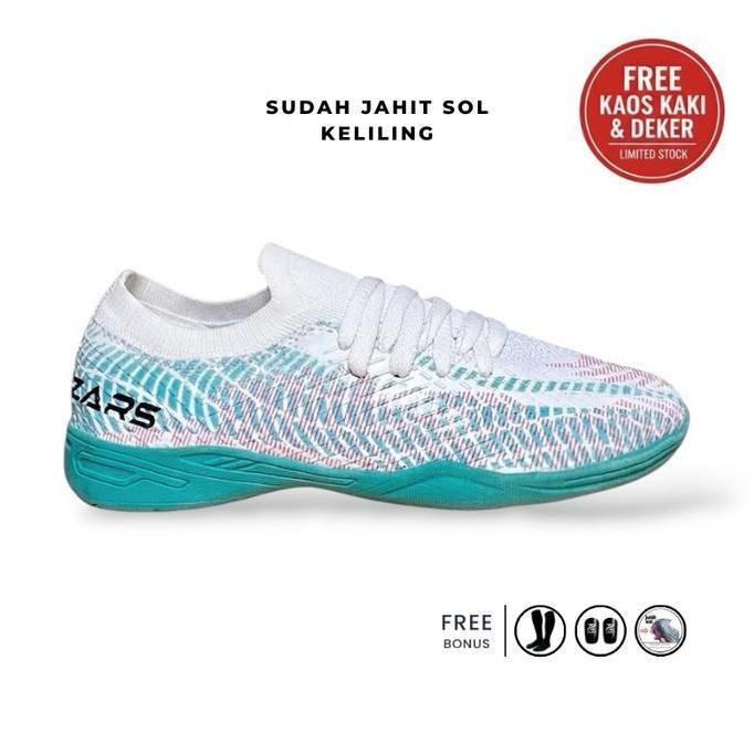 Termurah Sepatu Futsal Zars Nova Devian Ori Jahit Sol Free Kaos Kaki & Deker Outsole Bunyi Cit Cit H