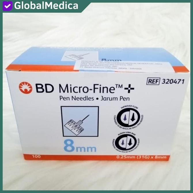 BD Micro fine, Pen Needle, Jarum insulin Biru 31g x 8mm