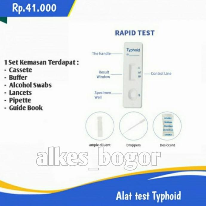 Typhoid IgG/IgM - tes mandiri IgG/IgM satuan