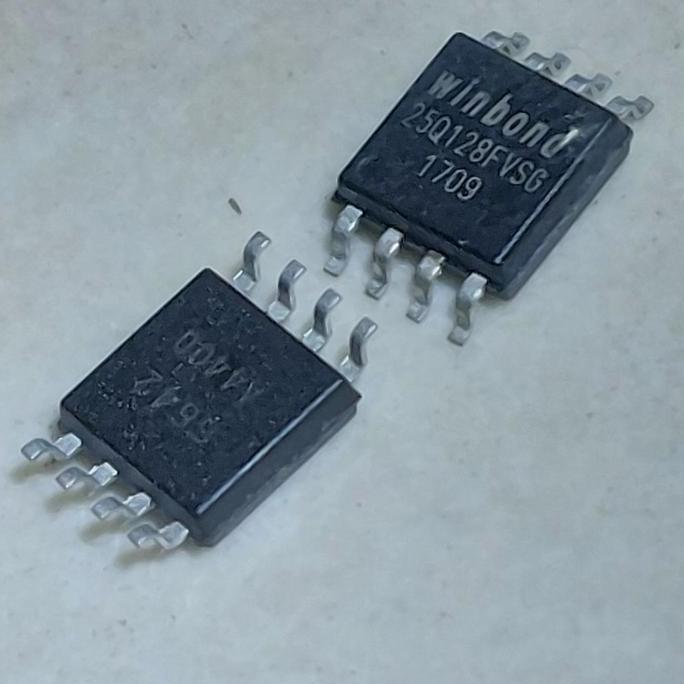 2 BUAH 2PCS 25Q128FVSG SOP-8 SMD WINBOND W25Q128FVSG W25Q128FVSSIG 128M BIT SERIAL FLASH MEMORY 16MB