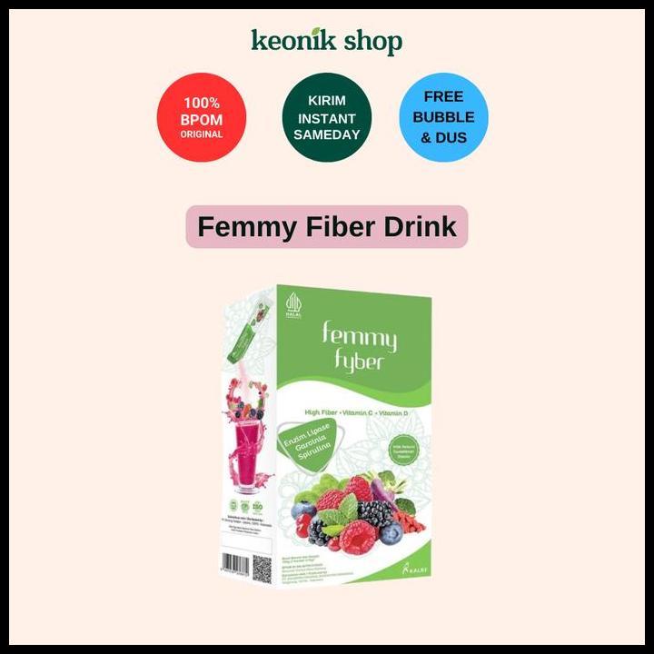 Terlaris Femmy Fiber - Minuman Fiber Drink - Diet - Detox