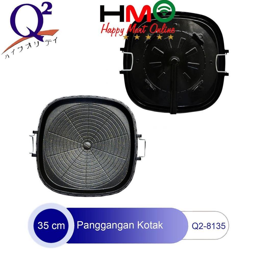 Exclusive Alat Panggang Bbq Kotak Korea Grill Pan Q2-8135 35Cm Grill Pan Q2
