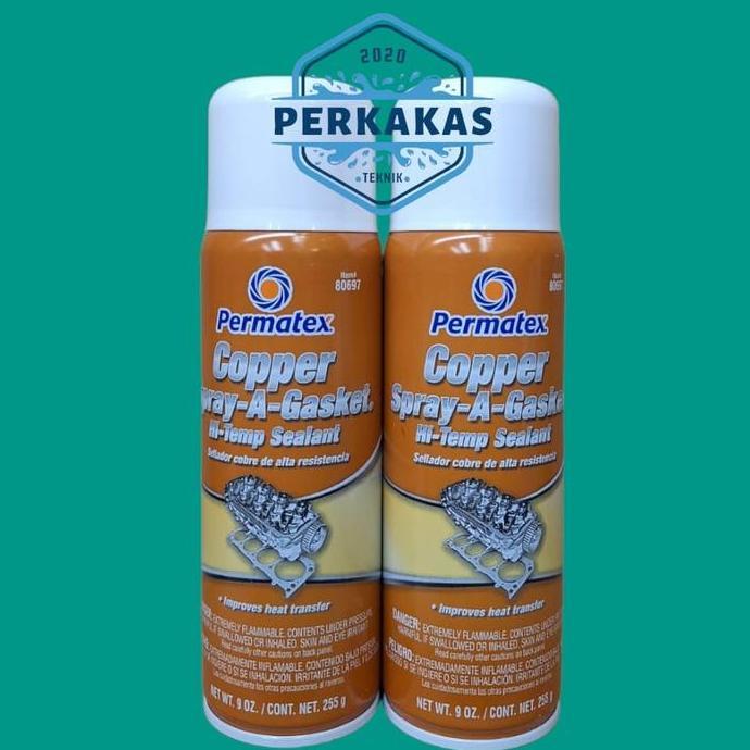 Permatex Cooper Spray A Gasket Hi temp Sealant 255gr/Lem gasket spray