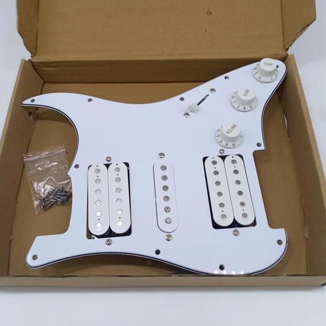 Pickup Pickguard Stratocaster HSS SSH 3-ply FULL SET Original - HSH - Pickup Set Gitar - Pickguard F