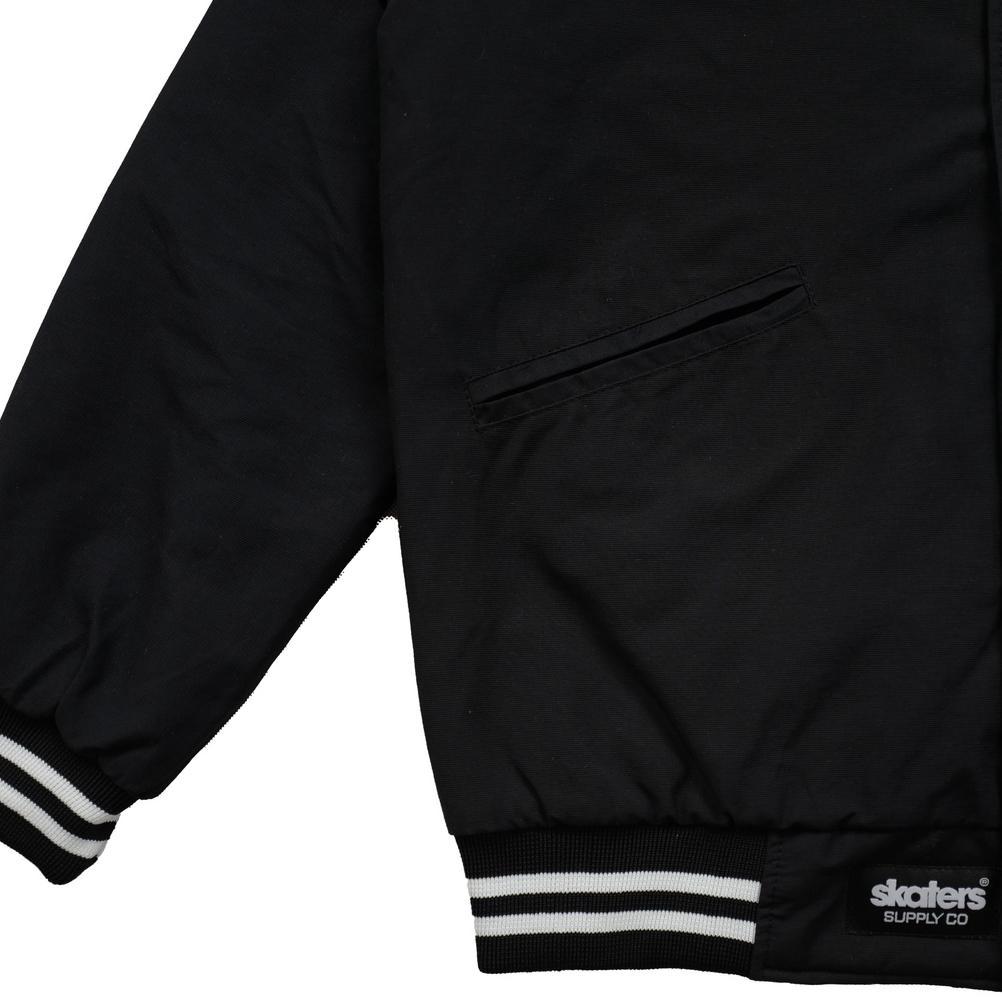 Best Sale Skaters Varsity Jacket Atlas Td017 Black
