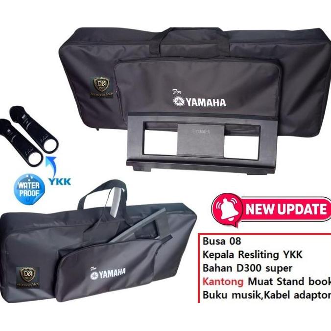 Tas Keyboard Yamaha PSR E 473,PSR E463, PSR E453,Bonus Cover Trasparan