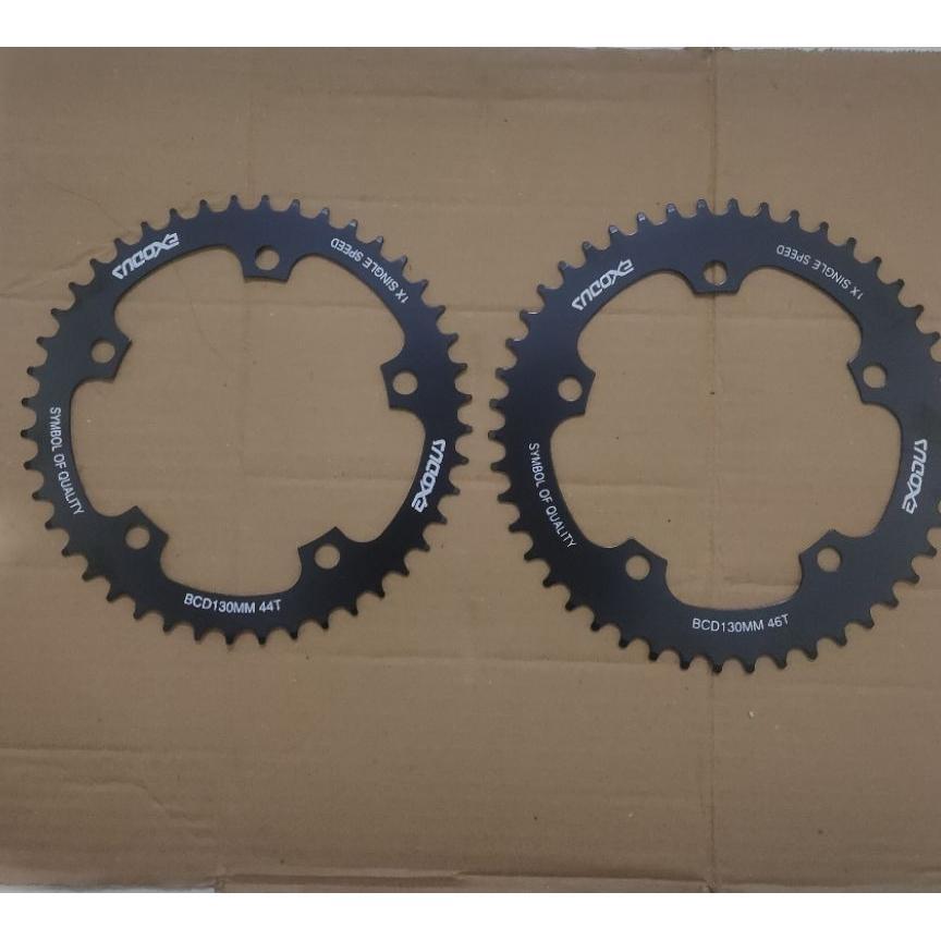 Chainring Single Speed Exodus Bcd 130 44T 46T 48T Sepeda Lipat Mtb Fixie