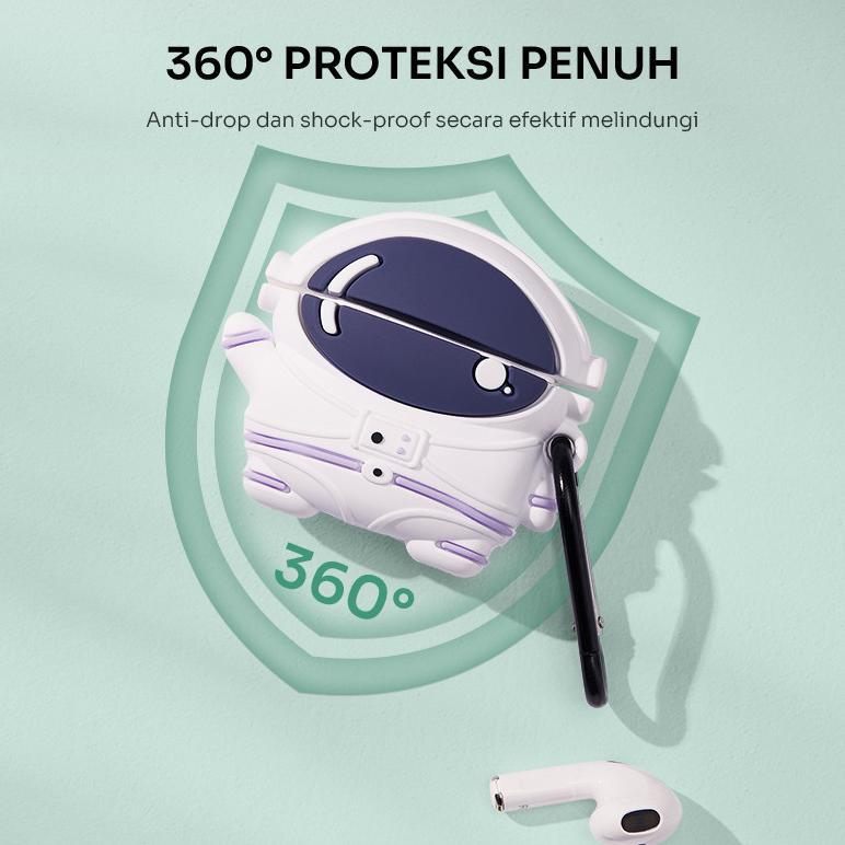 NEW ROBOT CASE TWS T50S LIQUID SILICONE SOFT CASE EARBUDS ANTI DEBU ANTI SIDIK JARI 360 PROTECTION C