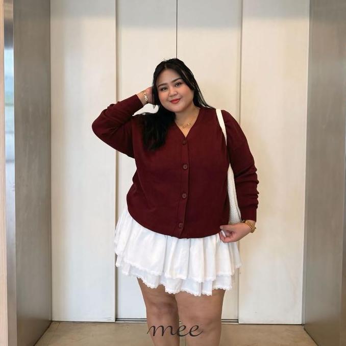 Hazel Cardigan | Cardigan Katun Big Size LD 140 | Cardigan Plus Size LD 140 TS