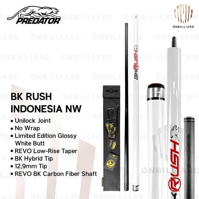 PREDATOR BK RUSH SW NW Pink & Star Vietnam & Neon & Night Claw Break Cue Billiard BK RUSH