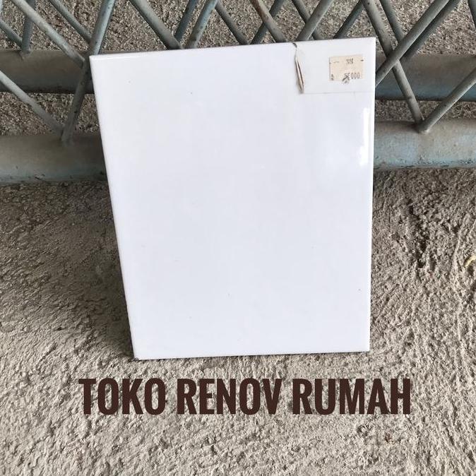 Promo Keramik dinding putih polos 20x25(mengkilap) keramik putih polos 25x20 Diskon