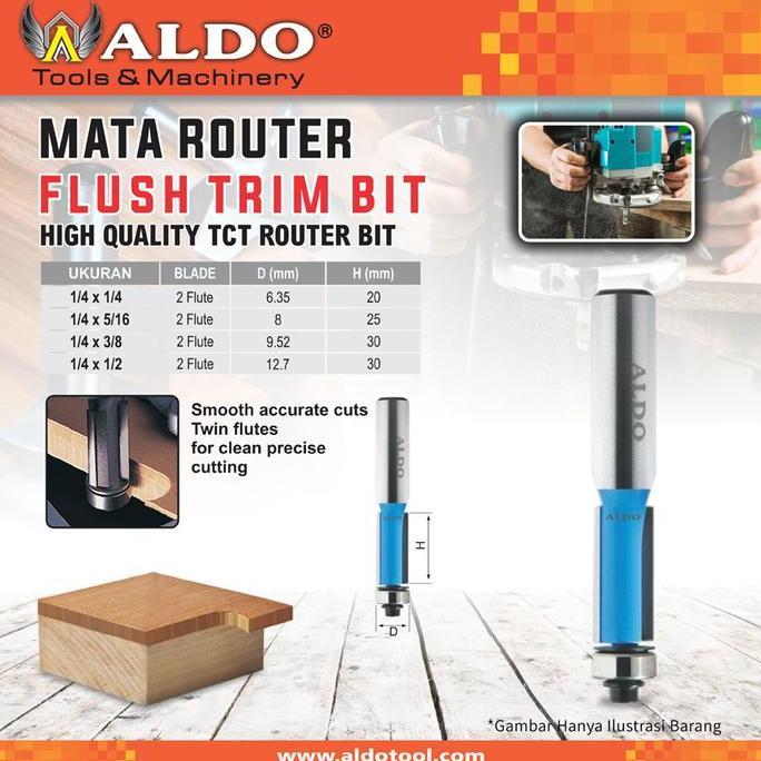 Promo Mata Router Flush Trim Bit Diskon