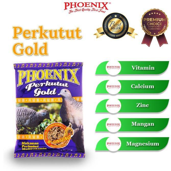 Pakan Perkutut Gold Phoenix GINGSENG MILLET KETAN HITAM JEWAWUT