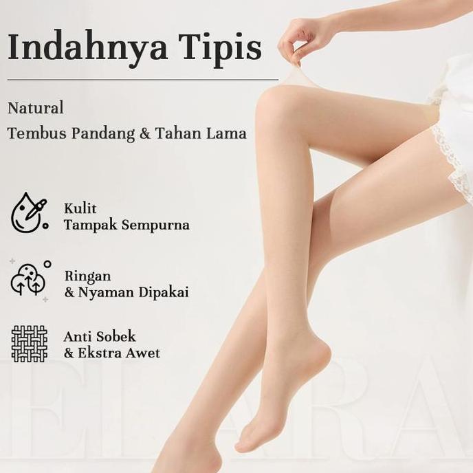 STOCKING WANITA Super Tipis Warna Daging, Legging Pantyhose Sun Protection & Merawat Kulit, Nyaman &
