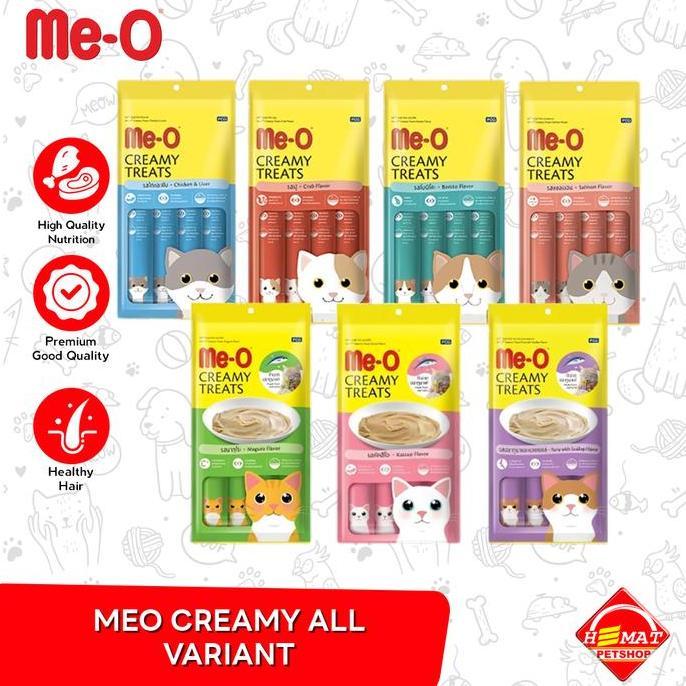 Meow- Meo Creamy Snack Kucing Treats Me-O Meo 15 Gram