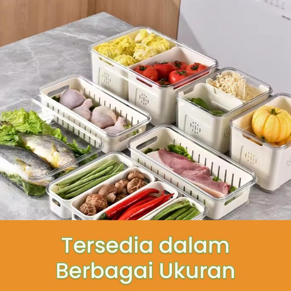 new kotak penyimpanan kulkas kontainer kulkas food kontainer kotak penyimpanan kulkas akrilik sekat