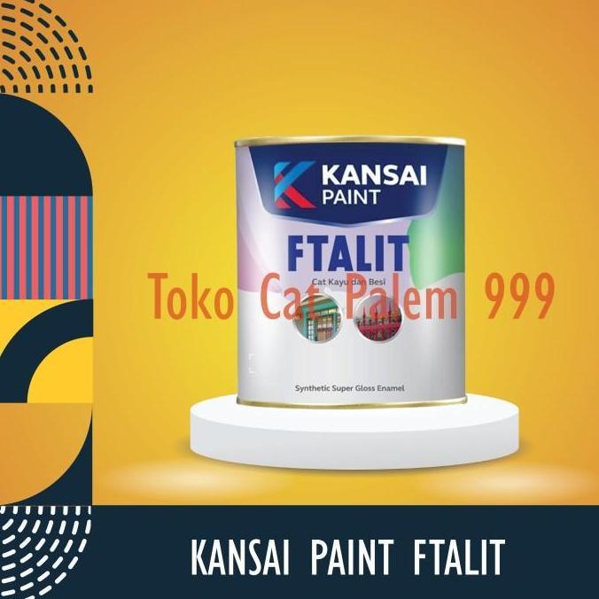 CAT FTALIT 5 KG CAT MINYAK / CAT KAYU BESI WARNA HITAM DOFF KODE 544