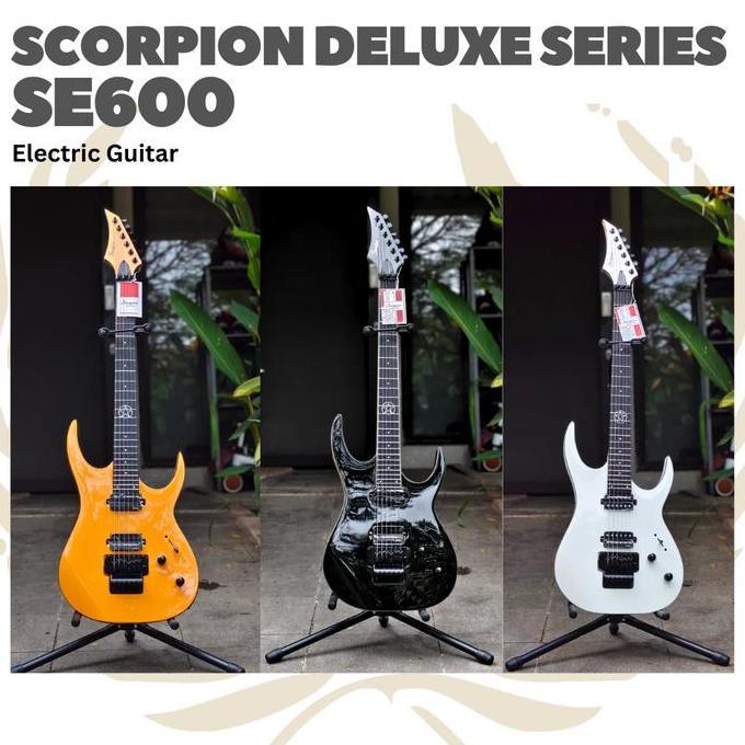 Scorpion SE600 Deluxe Series Updown Model Electric Guitar - Gitar Listrik Elektrik Up Down SE 600 Or