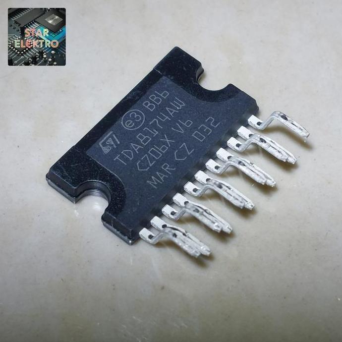 TDA8174AW ZIP-11 TDA8174 AW TDA 8174 8174AW IC VERTICAL VERTIKAL AUDIO KOMPONEN SE27