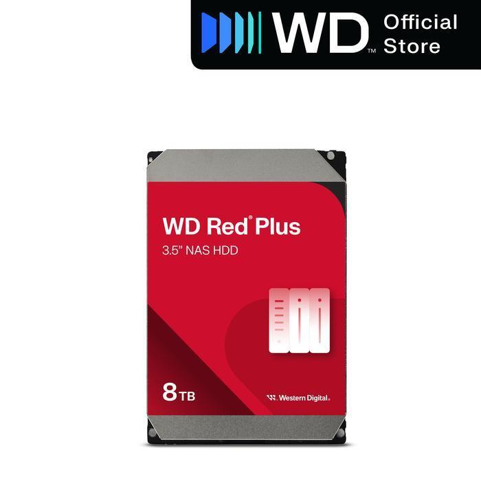 Wd Caviar Red Plus 2Tb 4Tb 6Tb 8Tb 10Tb 12Tb 14Tb - Nas Hdd Original Dan Terpercaya