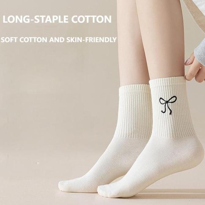 Jwe- Sandal Kaki Nita Benang Katun Tengah Renda Kupu-Kupu Pita Betina Ballet Tanpa Tulang Rna Murni 