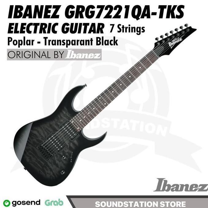 Ibanez GRG7221QA Electric Guitar 7 STRINGS | Gitar Elektrik Gio Series GRG 7221 QA 7 Senar Original