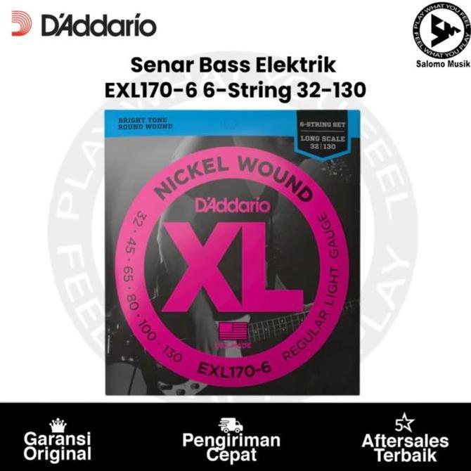 Senar Bass Elektrik Daddario EXL170 6 String