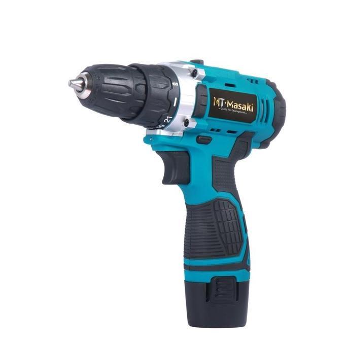Power- Mtmasaki Mesin Bor Baterai Tangan Cordless Drill 12Vf Mt-8100  Battery Impact Drill Cordless 