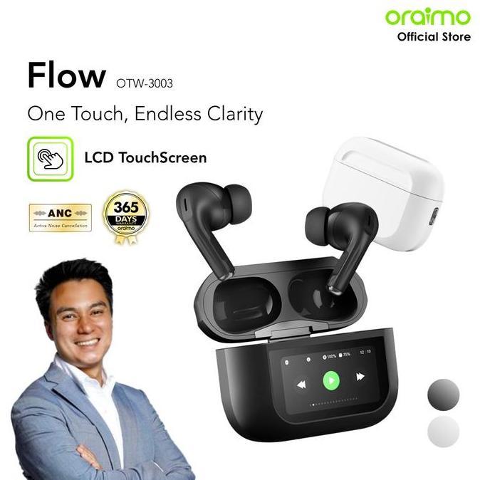[EXCLUSIVE BAIMWONG] ORAIMO FLOW OTW-3003 STEREO NIRKABEL SESUNGGUHNYA V5.3 ENC IPX4 HEADSET SUPER B