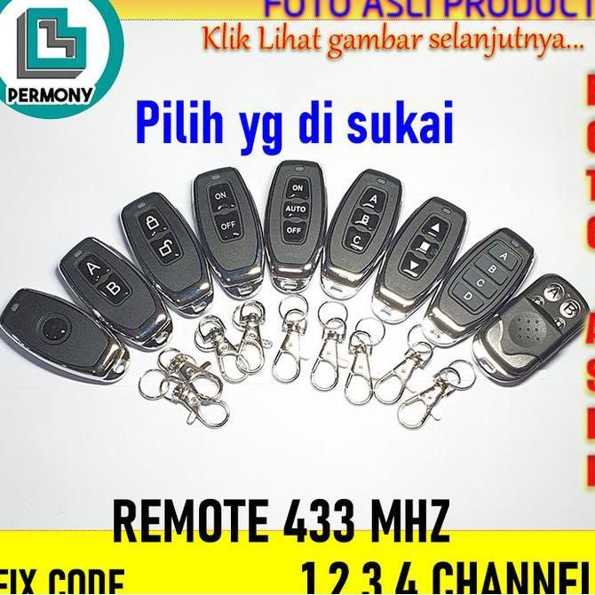 REMOTE 433 MHZ 1CH 2CH 3CH 4CH CHANNEL TRANSMITTER 433MHZ 1 2 3 4 CH