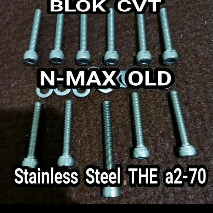 Baut Blok Cvt Nmax Baut Bak Cvt Nmax Old Stainles Asli