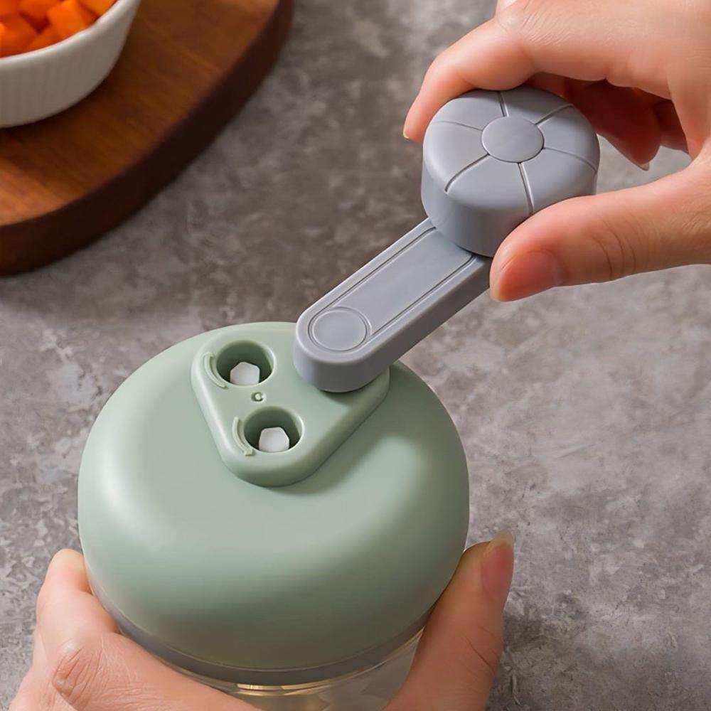 BIG SALE Mini Chopper Blender Portable  Gilingan Mini Bumbu dan Daging dengan USB dan Manual Putar T