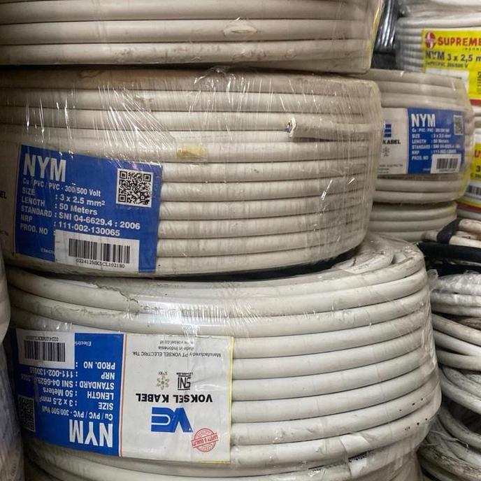 KABEL VOKSEL NYM 3x2.5 mm 50meter GOJEK ONLY 3X2,5 3 X 2.5