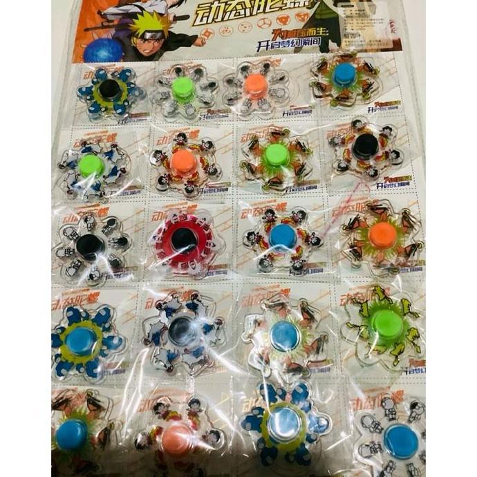 Brinquedo - Spinner Naruto Isi 20Pcs,Mainan Spinner Naruto,Spinner Robot Finger Top Metalik 16Pcs