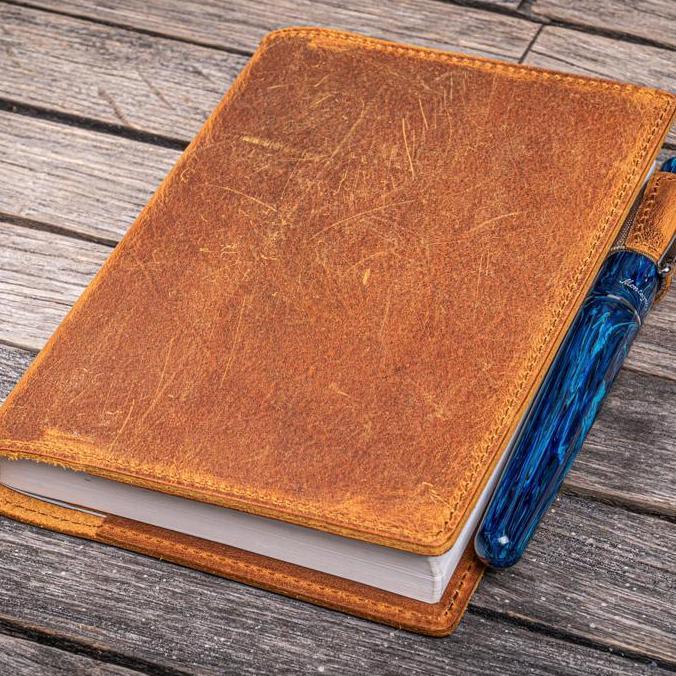 GALEN LEATHER LEATHER SLIM A6 NOTEBOOK PLANNER COVER MURAH
