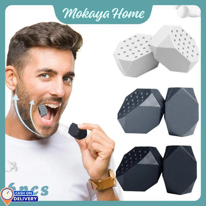 Mokaya Home - Jawline Muscle Exerciser 6pcs Alat Latihan Rahang Pelatih Kunyah Otot Rahang Alat Sime