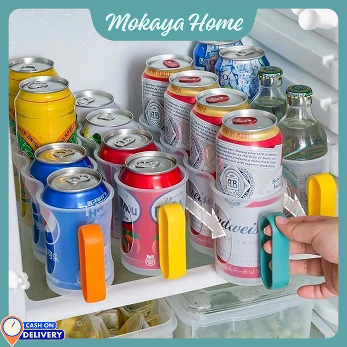Mokaya Home - Tempat Minuman Kaleng Organizer Minuman Kulkas Rak Minuman Kaleng Kulkas Rak Minuman K