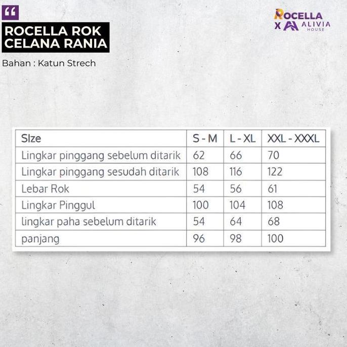 Alivia House Official Store X Rocella Rok Celana Rocella Rok Celana Kerja Rocella Rania Rok Celana C