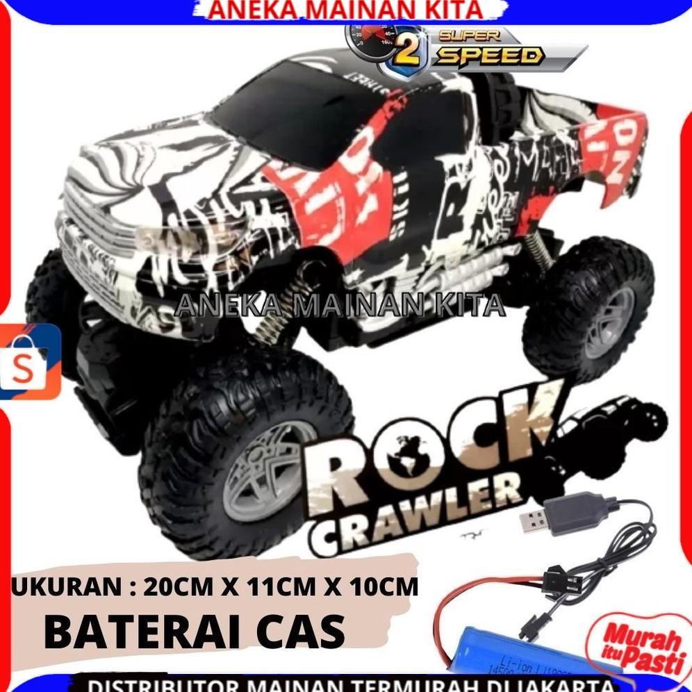 terbaru (bisa cod) promo mobil remote kontrol rc off road rock crawler rock climbing