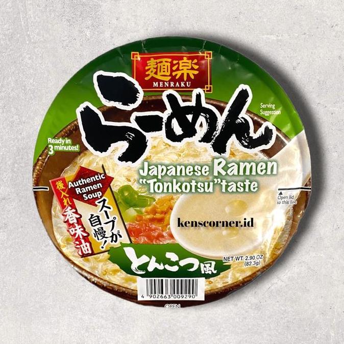 Pst - Menraku Instant Ramen Tonkatsu / Ramen Instant Miso / Ramen Instant Soy Sauce / Ramen Cup Jepa